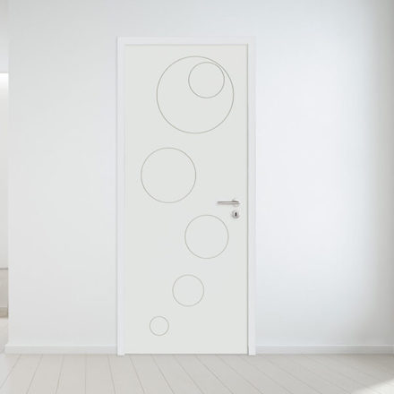 Porte gravée design Puzzle - Chauvat portes